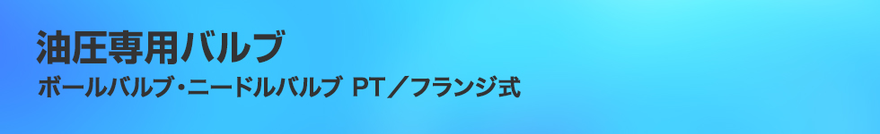 油圧専用バルブ